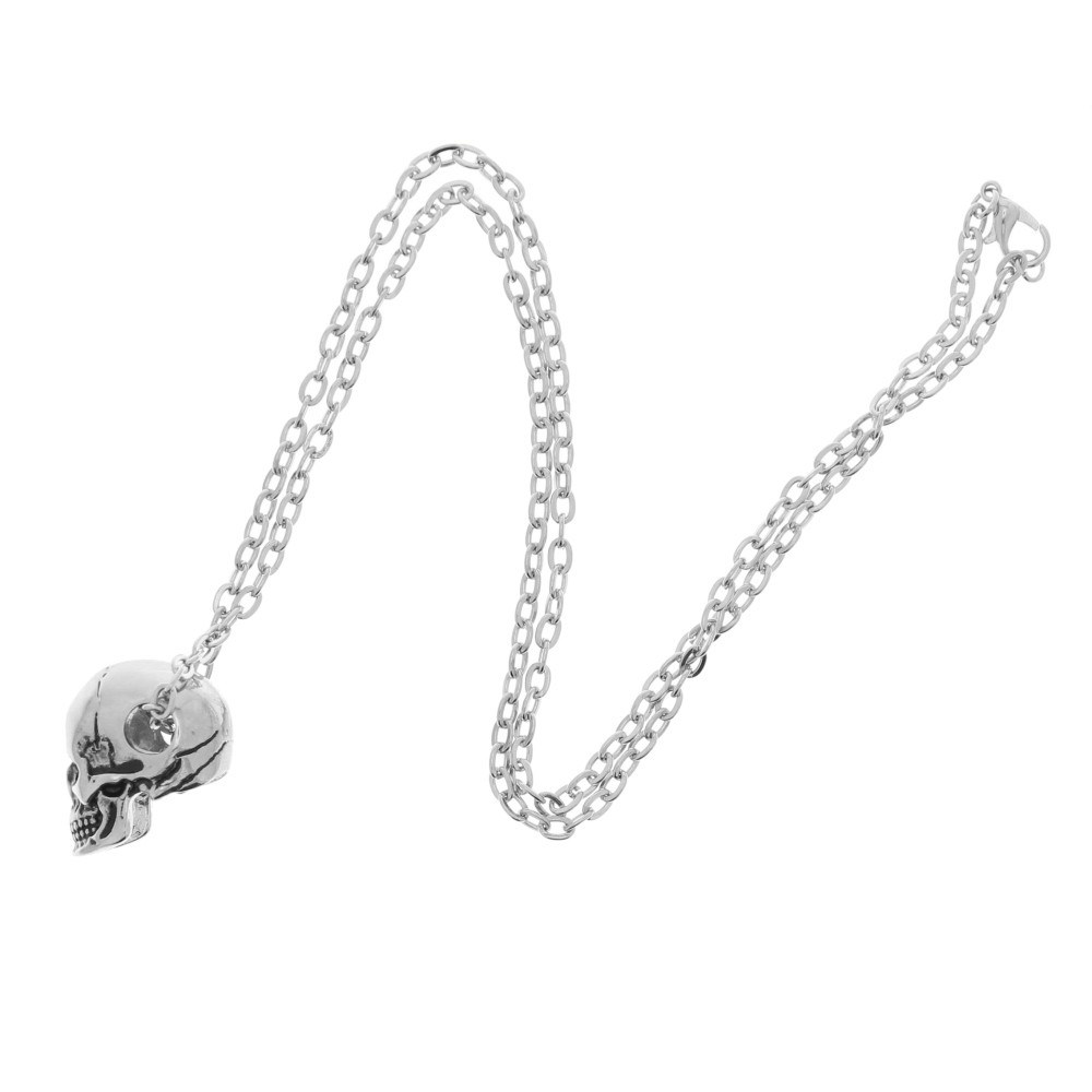 Zac's Alter Ego - 3D skull Ketting - Zilverkleurig